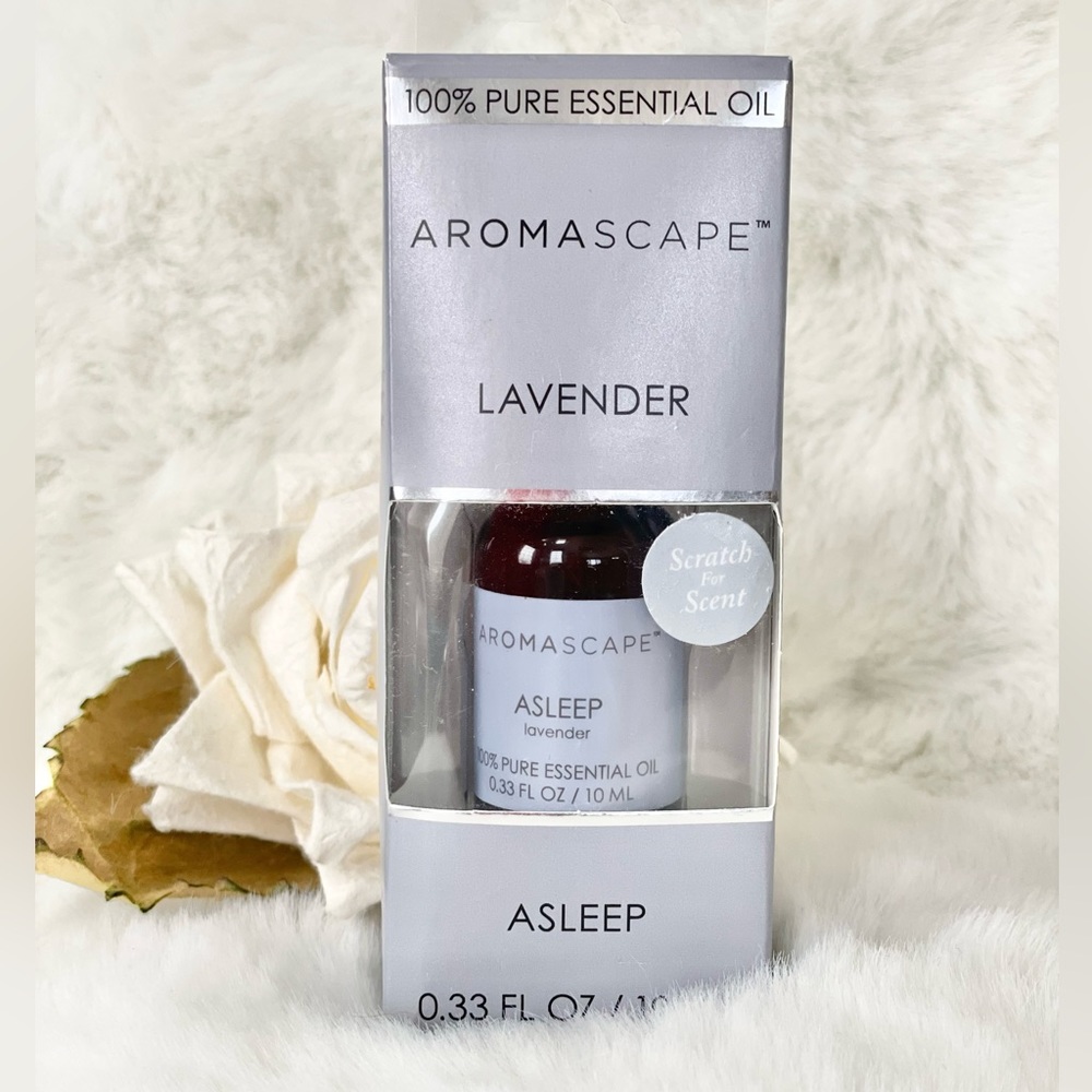 New w/tag AROMASCAPE 100% ESSENTIAL OIL LAVENDER ASLEEP Supports peaceful sleep